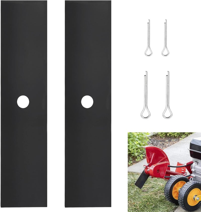 MWEDP 2 Pack Universal 9" x 2" （1/2 Hole） Edger Blade 2059 Compatible with Mclane & Power Trim Edgers, King O Lawn Edgers, Tru-Cut Edgers - Image 1